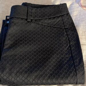 Jacquard slim ankle pants